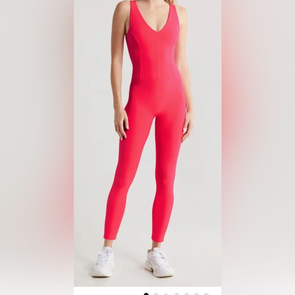 Free People Movement jumpsuit, electric sunset/coral color, size XS - Picture 2 of 8